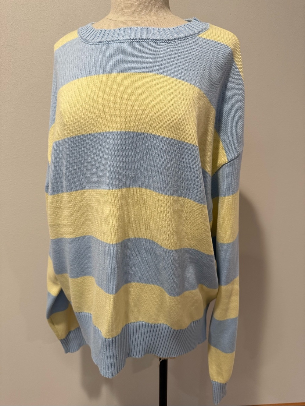 Edikted Riley Stripped Oversized Cotton Sweater